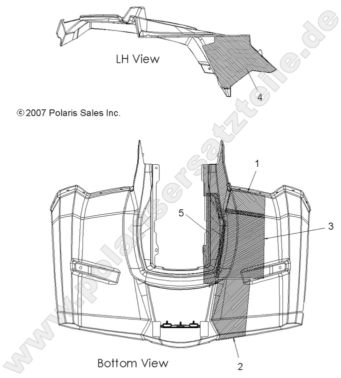 BODY, REAR CAB FOIL BODY, REAR CAB FOIL