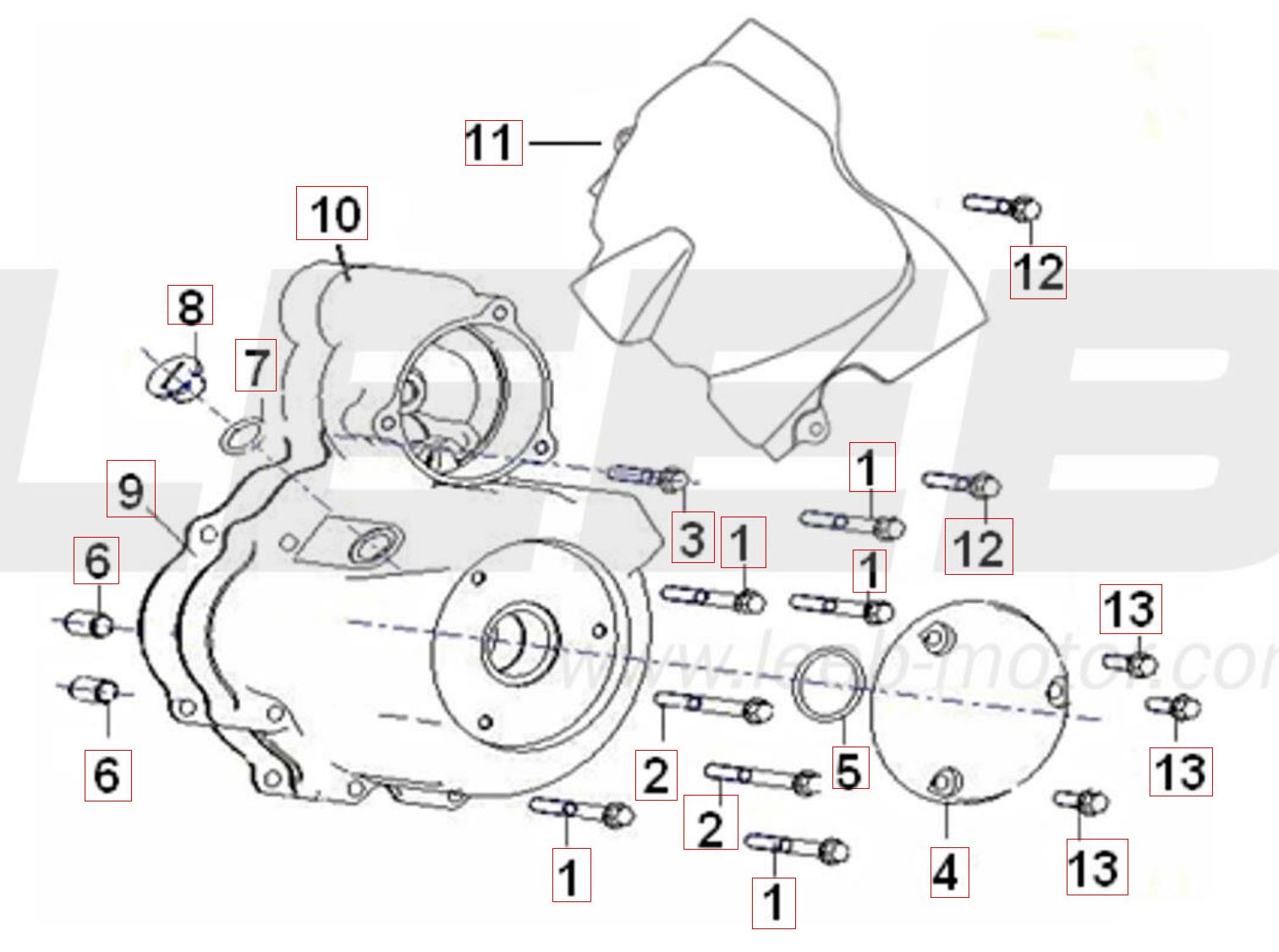 Lichtmaschinengehäuse