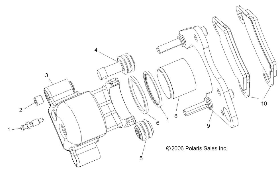 BRAKE CALIPER, FRONT