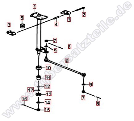 Lenksäule - Spurstange