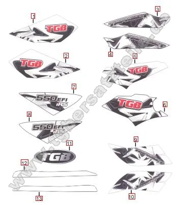 Aufkleber 2 für rotes Fahrzeug Aufkleber 2 für rotes Fahrzeug