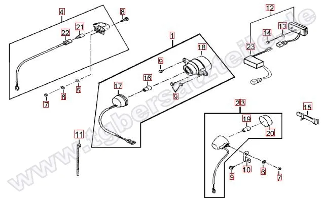 Rücklicht-Blinker hinten