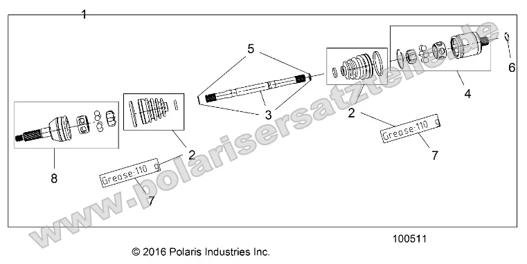 Drive Train, Rear Half Shaft (from 4/26/16)