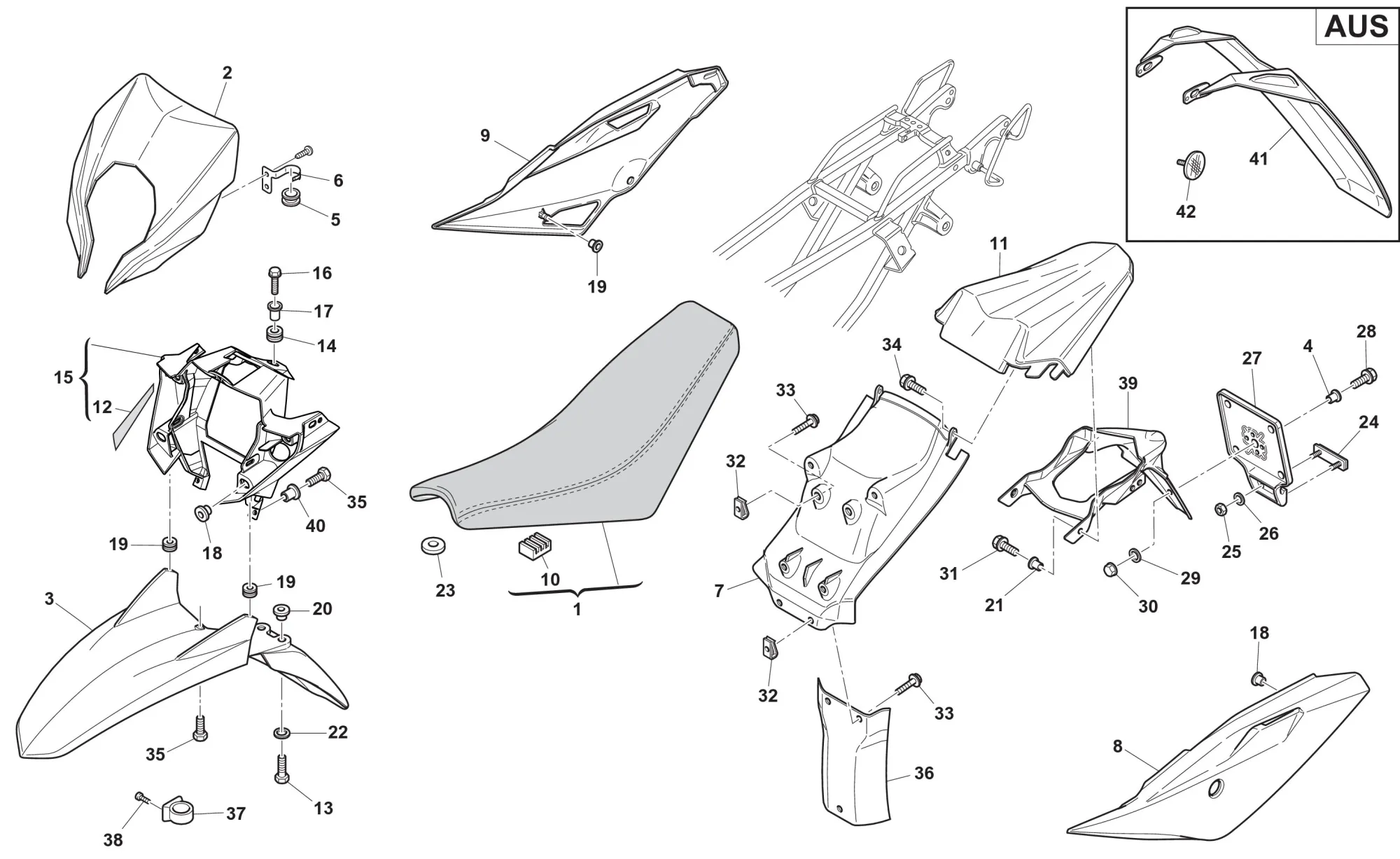 Verkleidung - Sitzbank