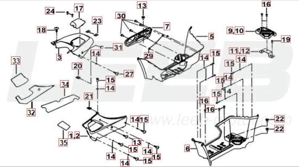 Fusstütze-Tankabdeckung