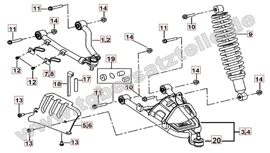 Federbein vorne Federbein vorne
