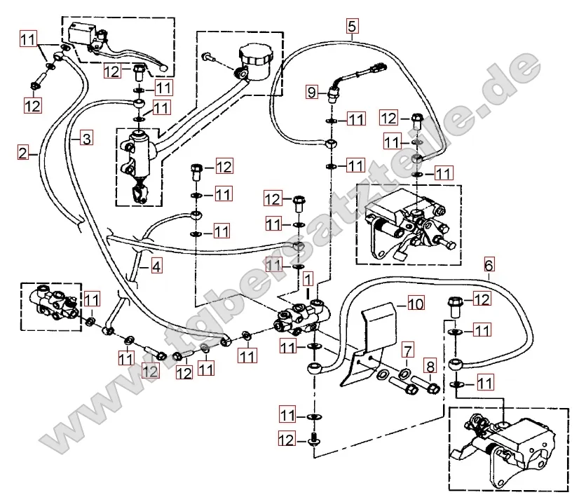 Bremsanlage hinten Bremsanlage hinten