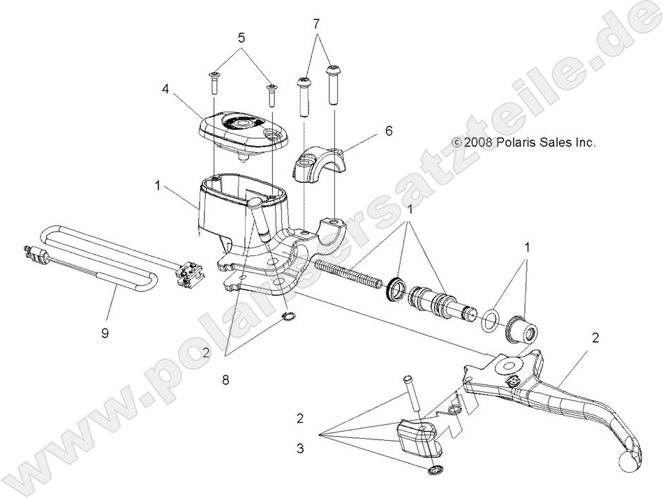 BRAKES, FRONT BRAKE LEVER and MASTER CYLINDER BRAKES, FRONT BRAKE LEVER and MASTER CYLINDER