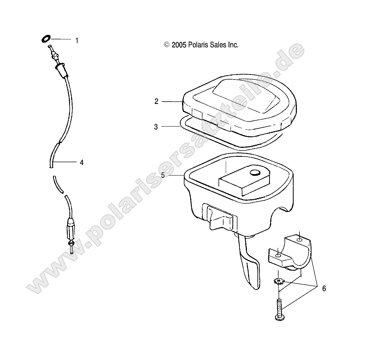 CONTROLS-THROTTLE ASM/CABLE