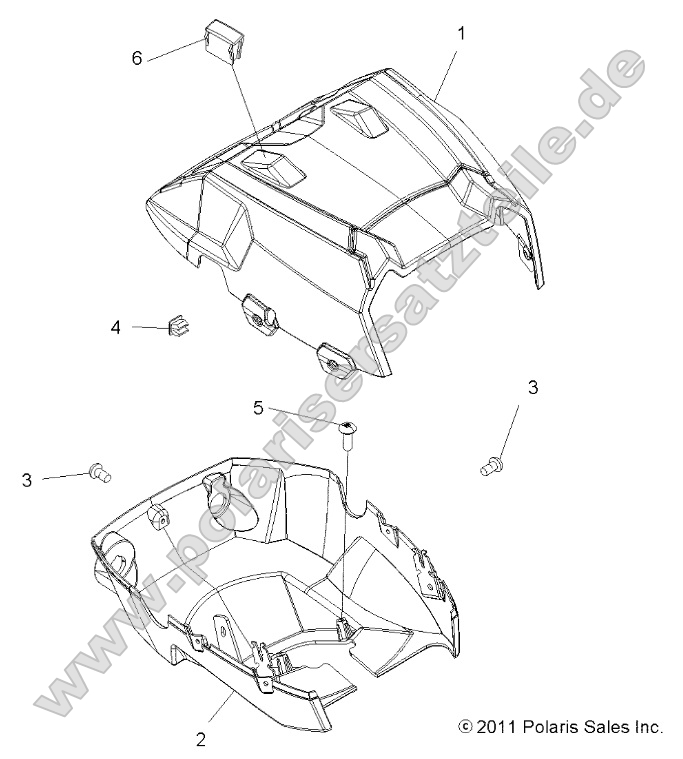 Body, Headlight Pod Body, Headlight Pod