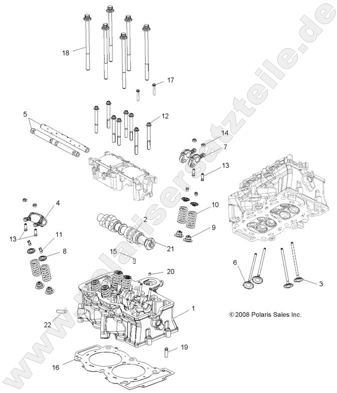 ENGINE, CYLINDER HEAD, CAM and VALVES ENGINE, CYLINDER HEAD, CAM and VALVES