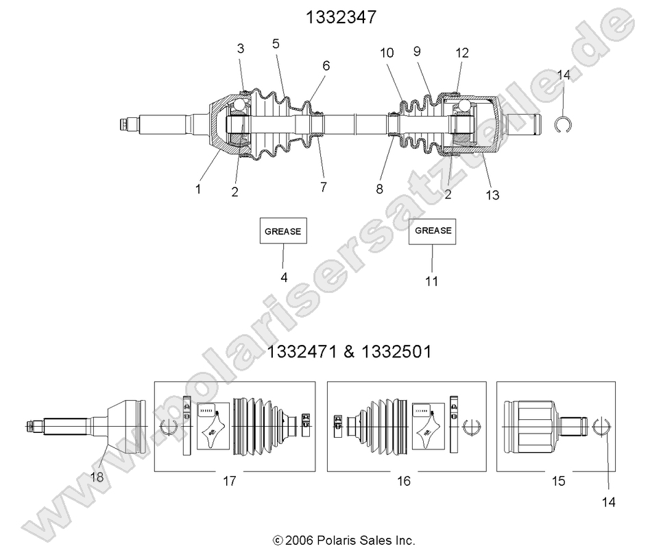 SHAFT, DRIVE, FRONT SHAFT, DRIVE, FRONT