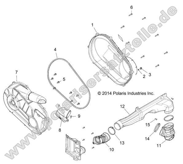 Drive Train, Clutch Cover and Ducting Drive Train, Clutch Cover and Ducting