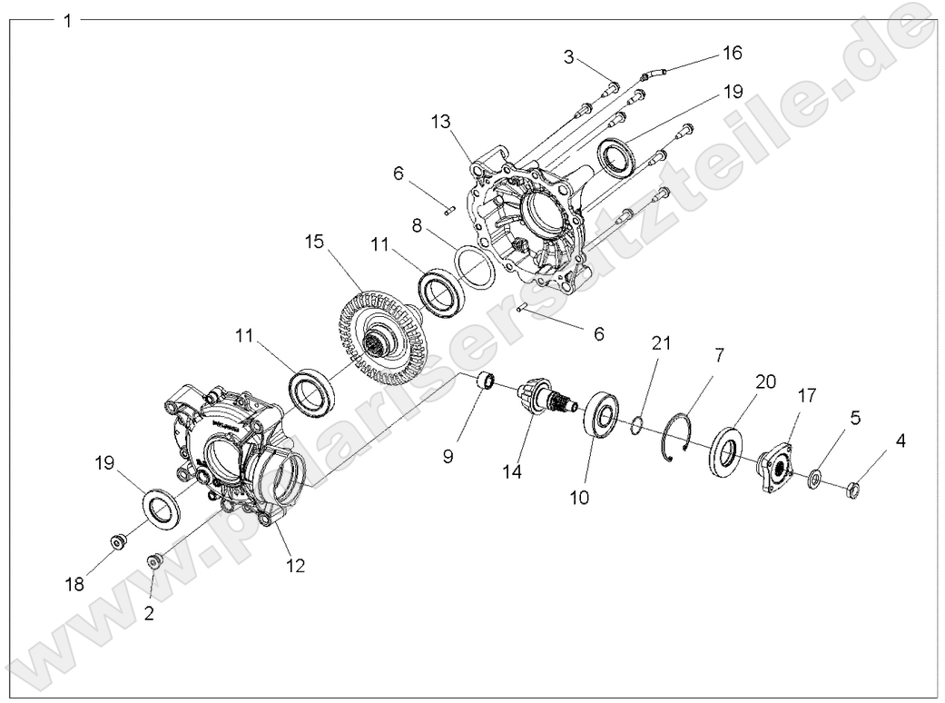 DRIVE TRAIN, REAR GEARCASE INTERNALS DRIVE TRAIN, REAR GEARCASE INTERNALS