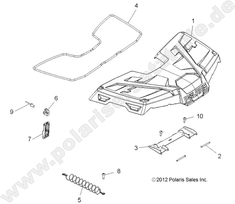 BODY, STORAGE, FRONT BODY, STORAGE, FRONT