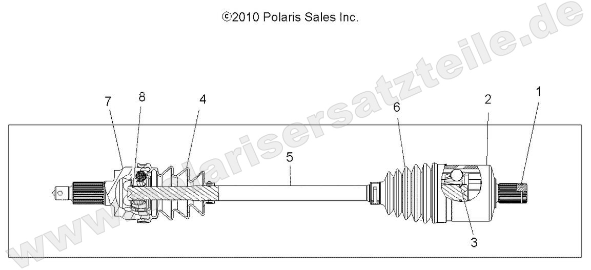 DRIVE TRAIN, DRIVE SHAFT, FRONT DRIVE TRAIN, DRIVE SHAFT, FRONT