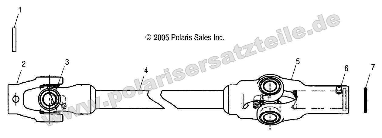 DRIVE TRAIN, FRONT PROP SHAFT