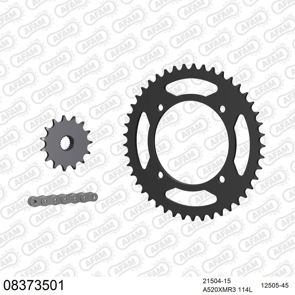 08373501 AFAM Kettensatz Stahl 520 XMR3 15x45 - Mz (muz) 660 Baghira 1996-05 - 08373501