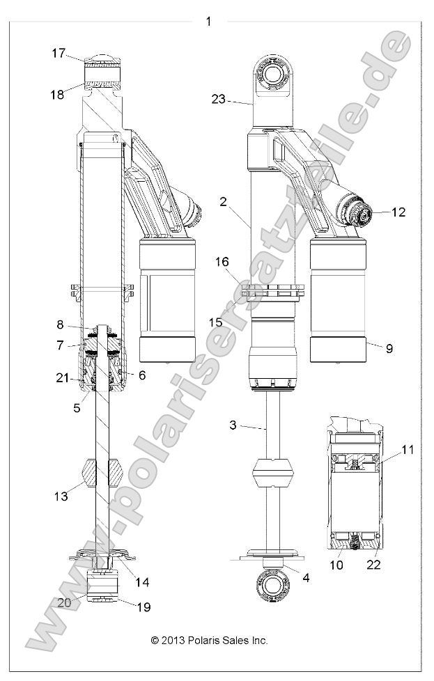 Suspension, Shock, Rear Suspension, Shock, Rear