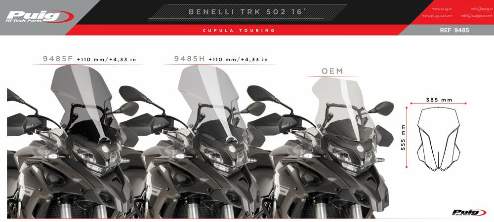 PUIG-TOURENCHEIBE-GETOENT-BENELLI-TRK-502-QJ-SRT-550-700-9485H-vergleich