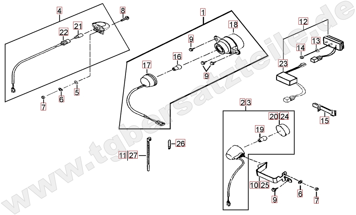 Rücklicht - Blinker hinten