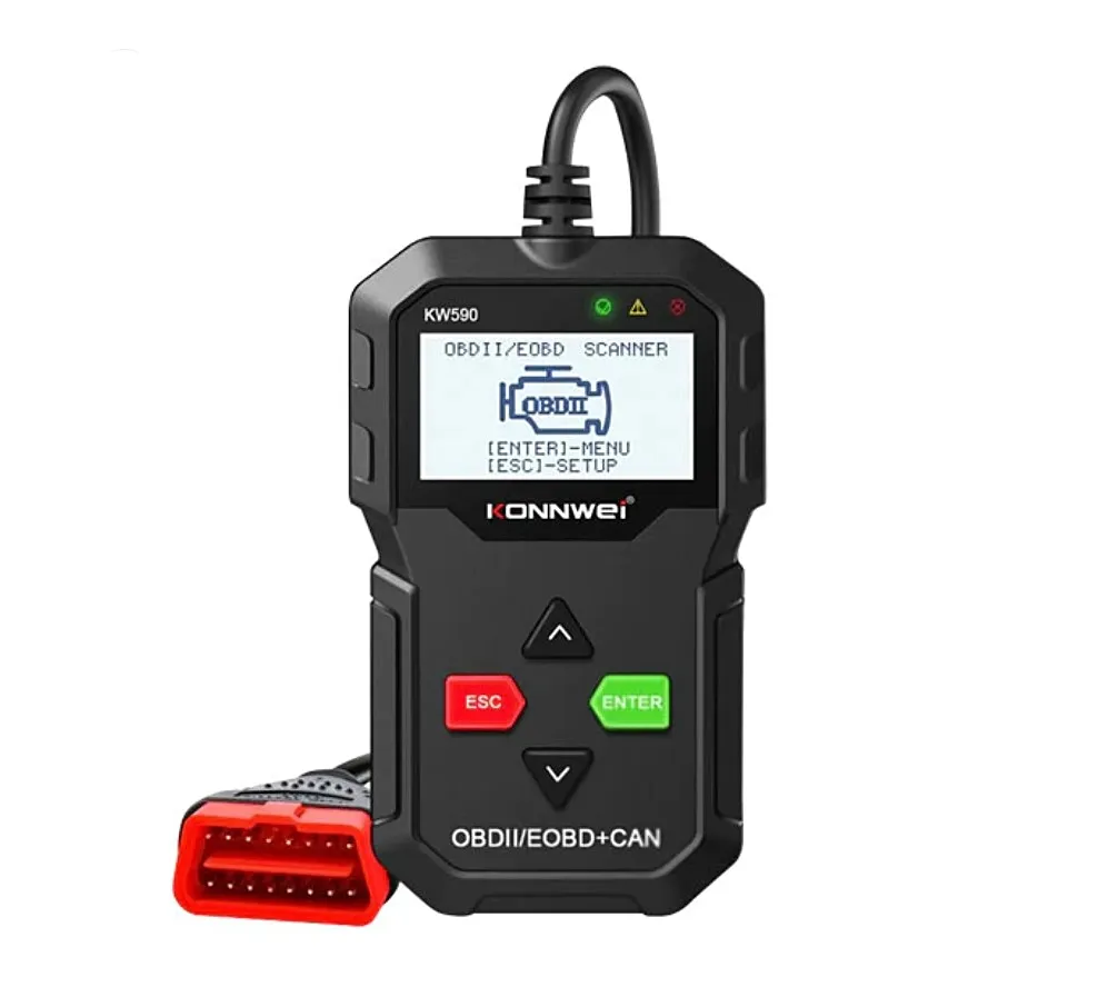 Konnwei_KW590_OBD2_Scanner_Fehlercode_Diagnosegeraet_ Konnwei KW590 OBD2 Scanner Fehlercode Diagnosegerät - Auto / Motorrad / Roller