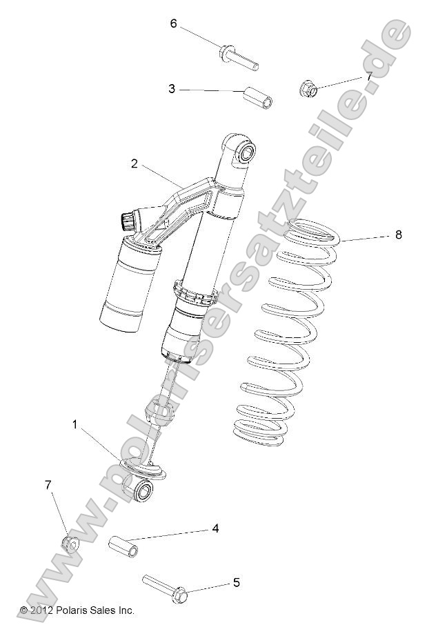 Suspension, Shock, Rear, Mounting