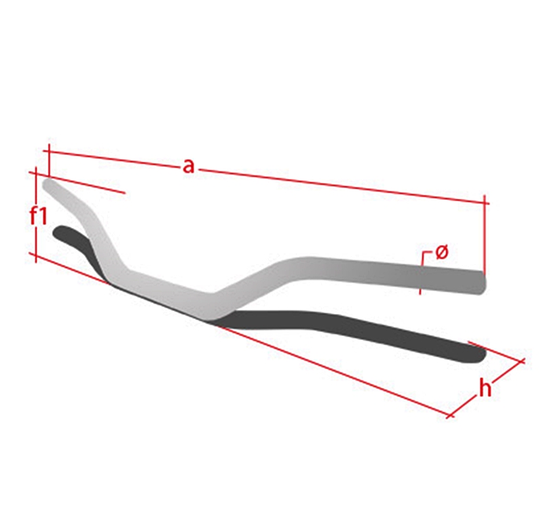 Neken_Lenker_Abmessung Neken Quad Lenker Hobby Standard 22 mm titanium - Universal