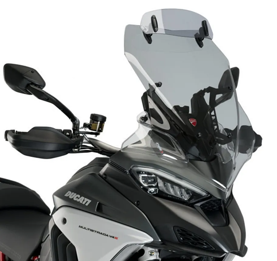 Puig Touren Verkleidungsscheibe + Spoiler Getönt - Ducati Multistrada V4 /S 2021-22