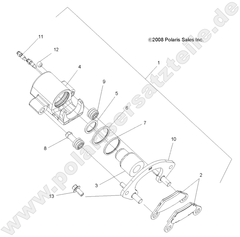 BRAKES, REAR CALIPER BRAKES, REAR CALIPER
