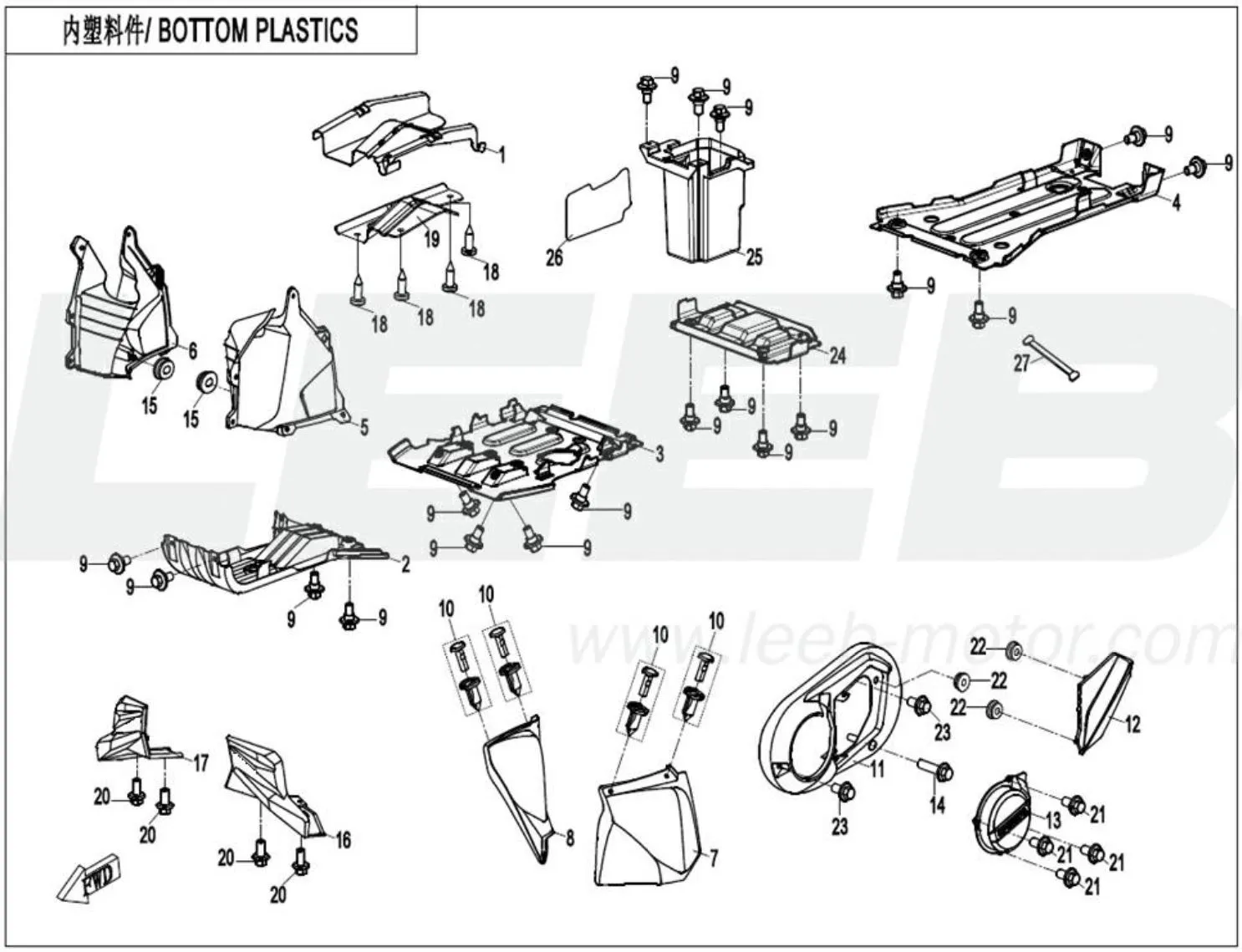 Verkleidung Unterboden