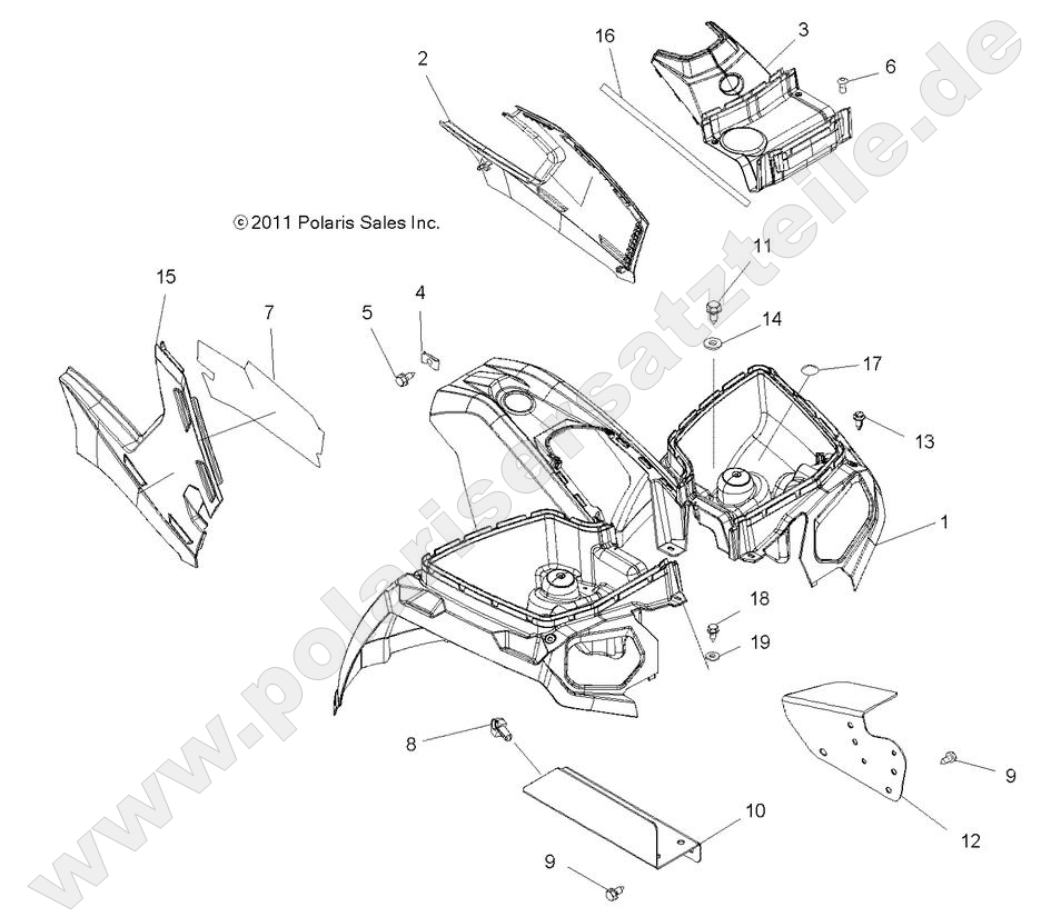 BODY, FRONT CAB and SIDE PANELS