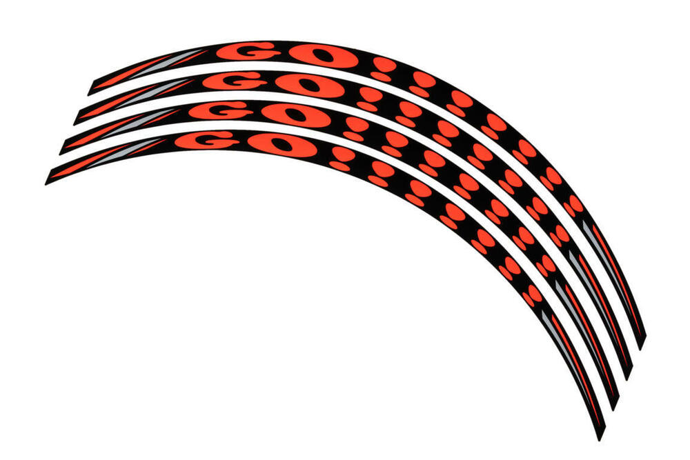 PUIG FELGENBÄNDER X4 GO C/ORANGE FLUOR - 5129T