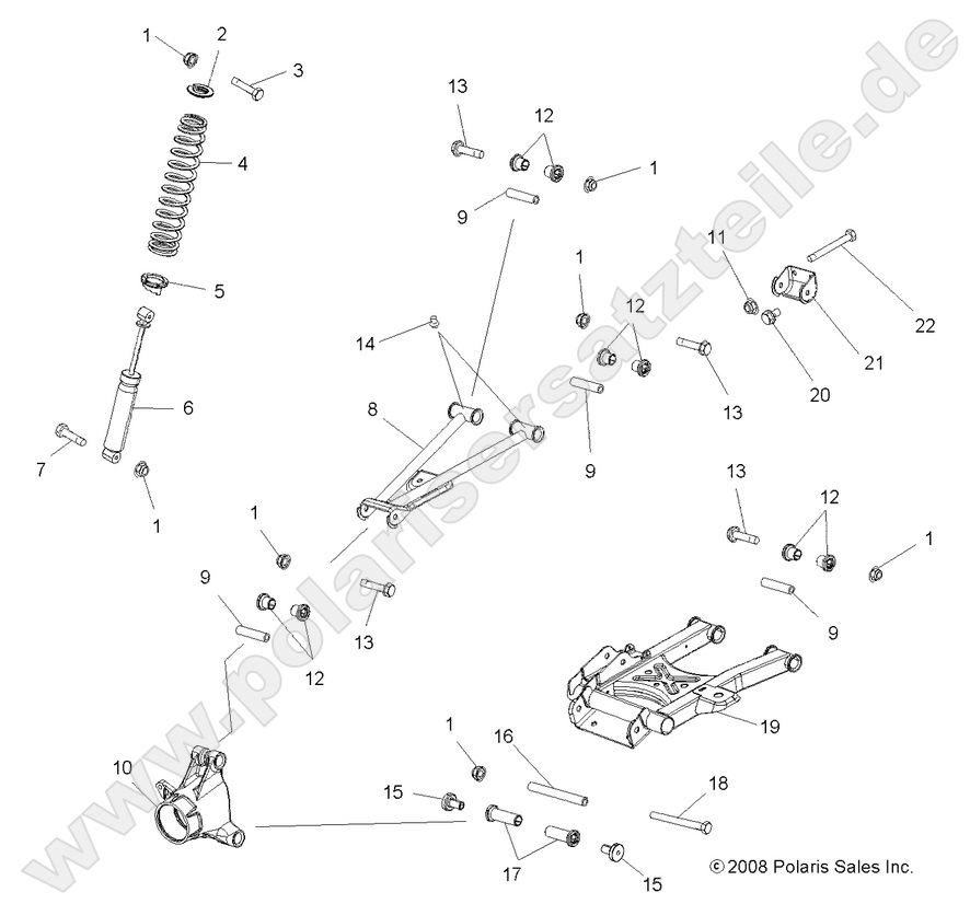 SUSPENSION, REAR SUSPENSION, REAR