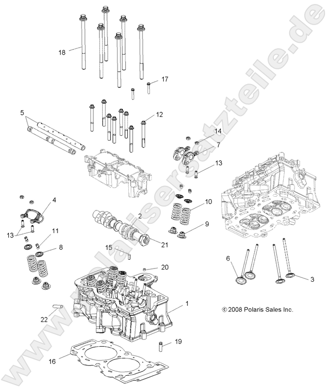 ENGINE, CYLINDER HEAD, CAM and VALVES ENGINE, CYLINDER HEAD, CAM and VALVES