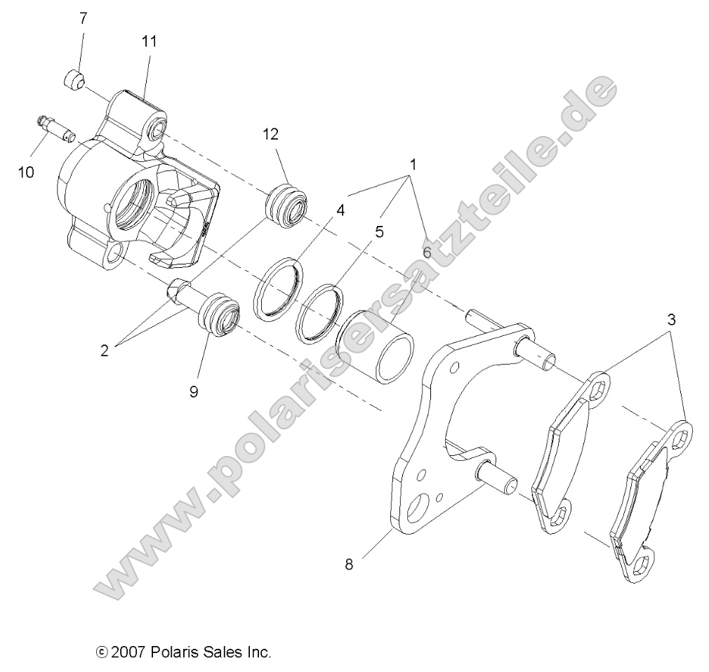 Brakes, Front Caliper Brakes, Front Caliper