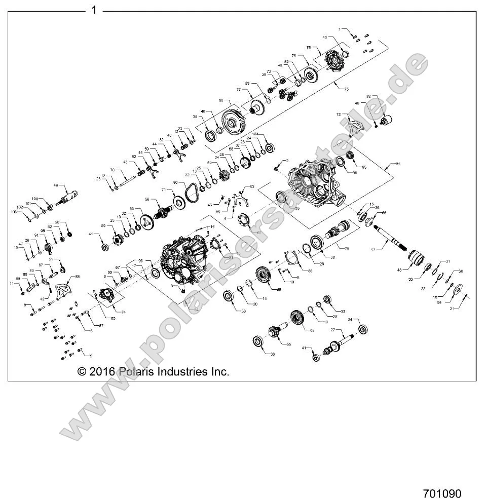 Drive Train, Main Gearcase Internals Drive Train, Main Gearcase Internals