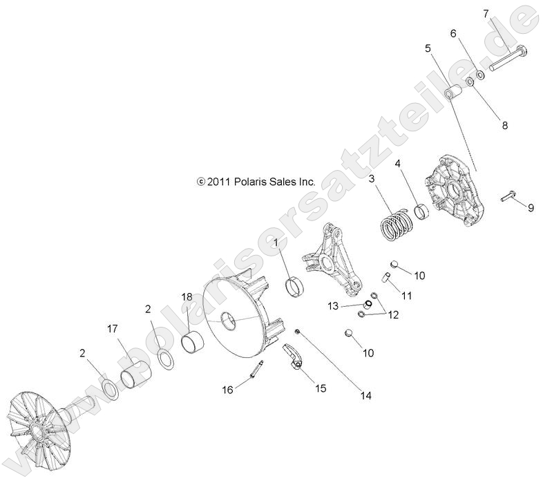 DRIVE TRAIN, PRIMARY CLUTCH