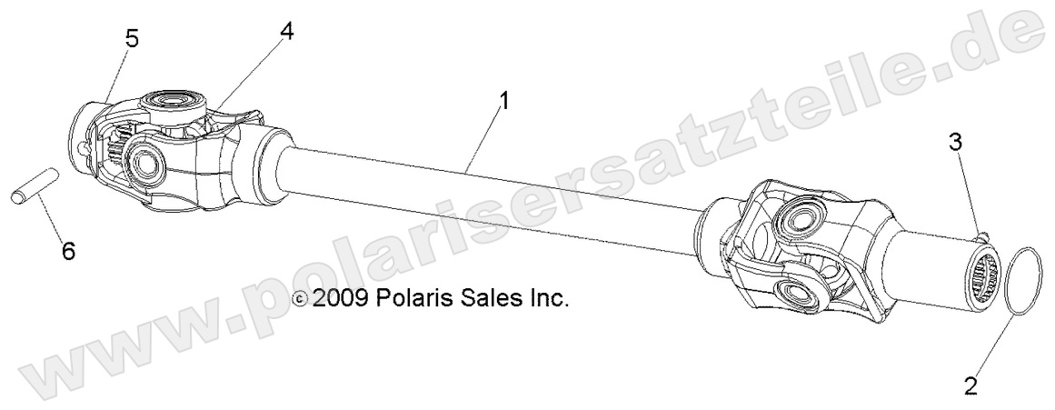 DRIVE TRAIN, FRONT PROP SHAFT