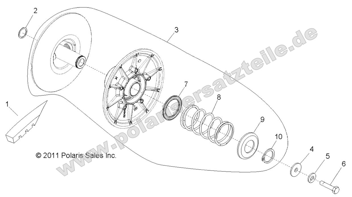 Drive Train, Secondary Clutch