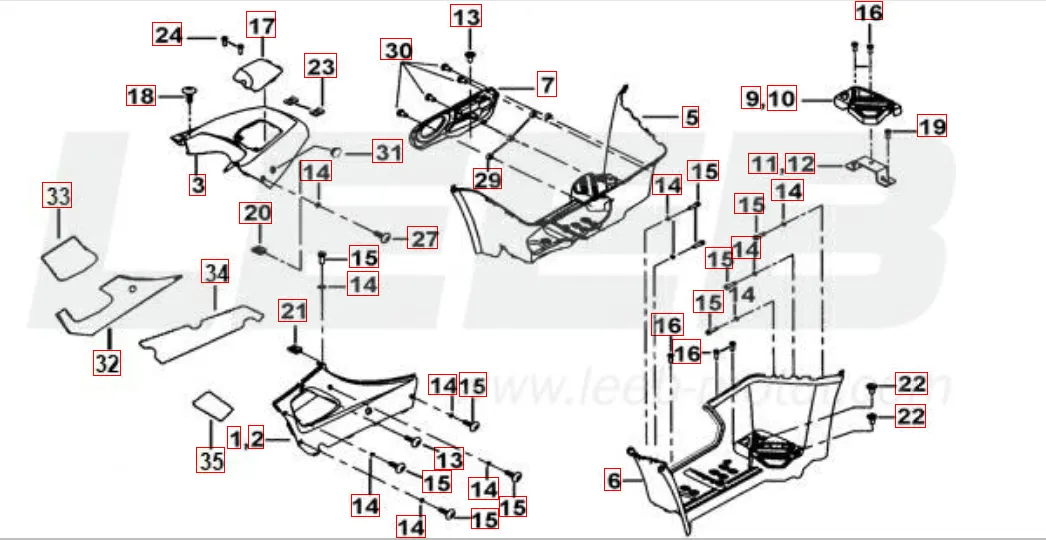 Fusstütze-Tankabdeckung