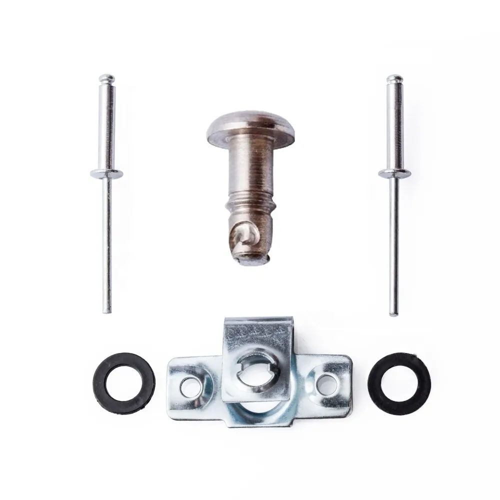 TMP Racing Verkleidung Innensechskant 17 mm Schnellverschluss Set silber zum Nieten - 10 Stück