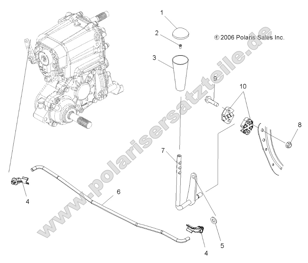 Drive Train, Gear Selector Drive Train, Gear Selector