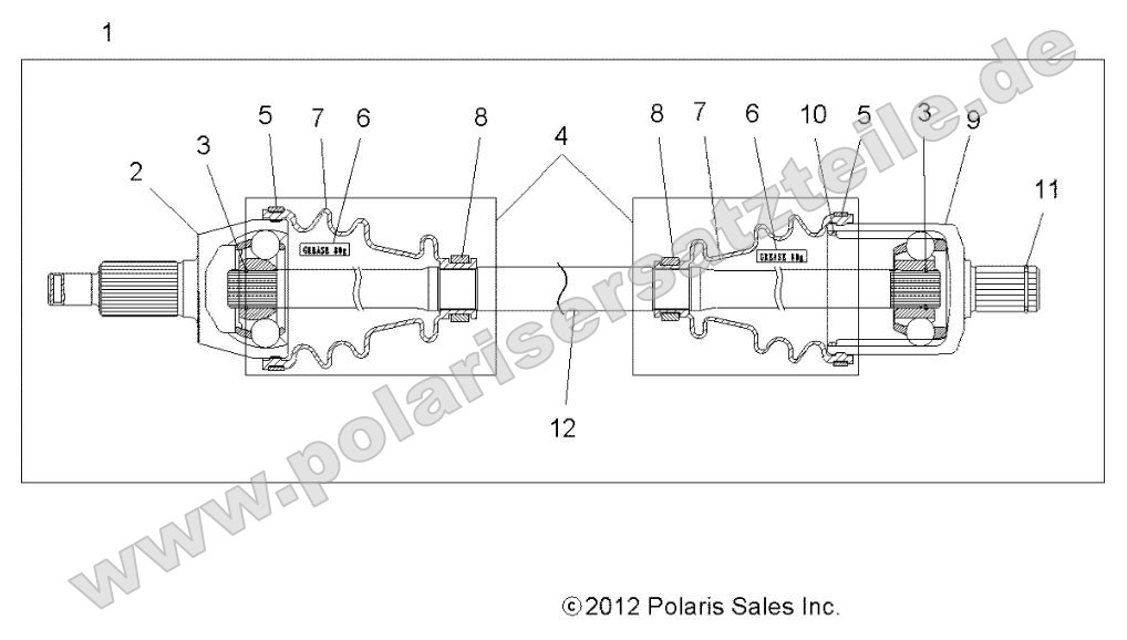 Drive Train, Front Half Shaft Drive Train, Front Half Shaft