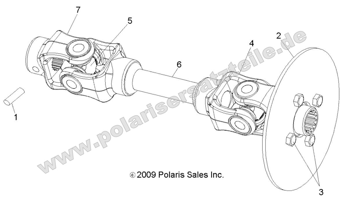 Drive Train, Rear Drop Shaft