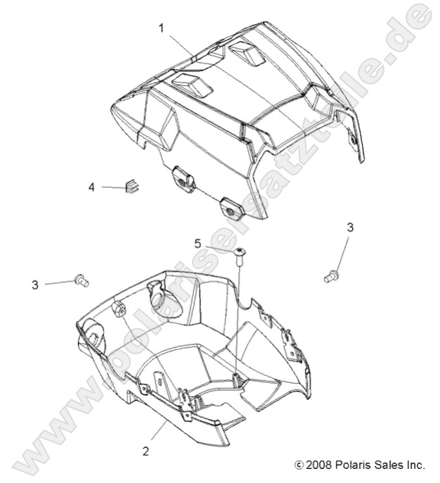 BODY, HEADLIGHT POD BODY, HEADLIGHT POD