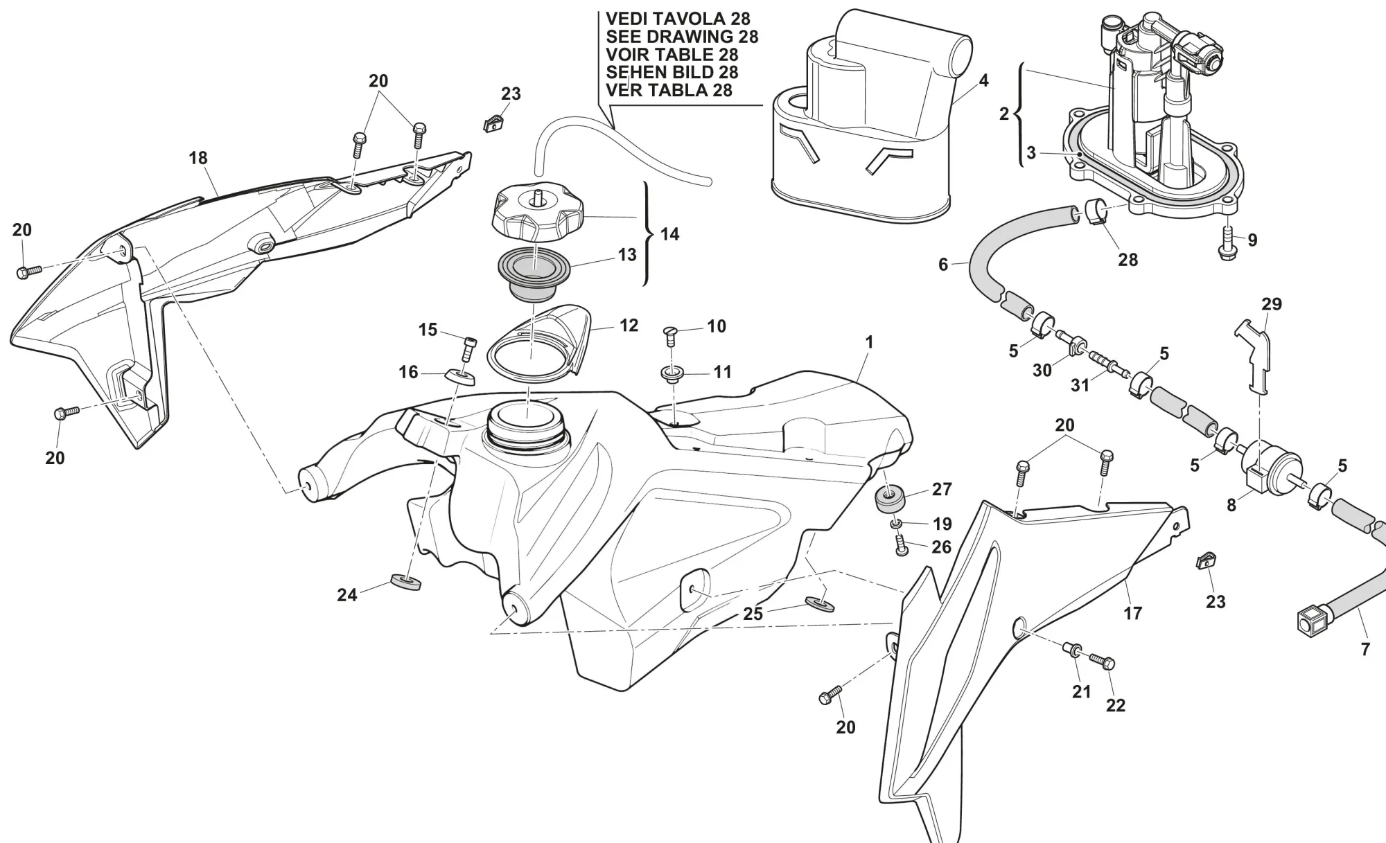 Kraftstofftank SM 500
