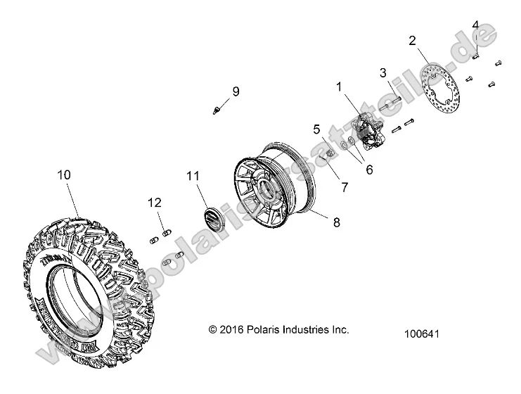 Wheels, Front Tire and Brake Disc Wheels, Front Tire and Brake Disc