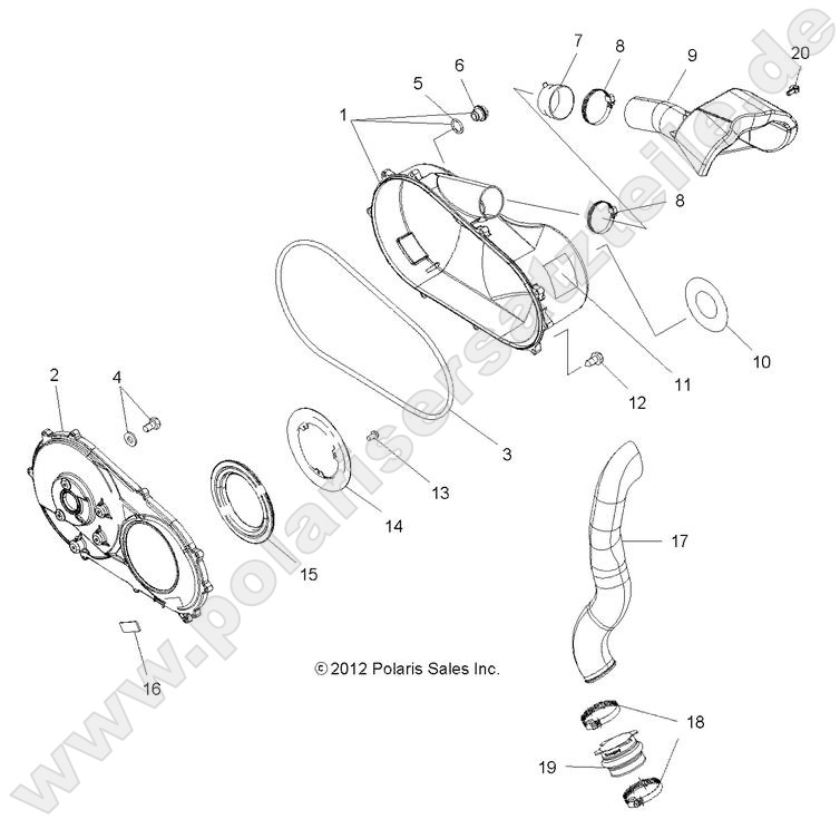 BODY, CLUTCH COVER and DUCTING BODY, CLUTCH COVER and DUCTING