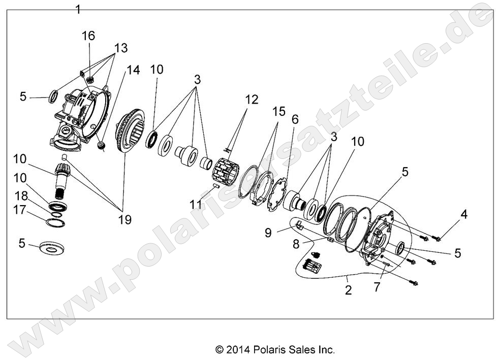 DRIVE TRAIN, FRONT GEARCASE DRIVE TRAIN, FRONT GEARCASE